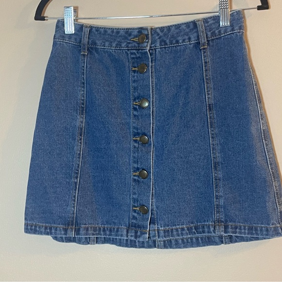 Takara Blue Denim Mini Skirt - Picture 1 of 7